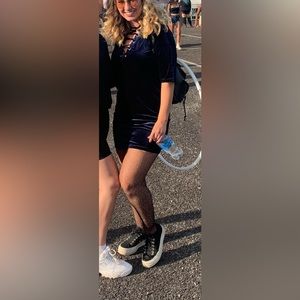 Cute festival navy dress